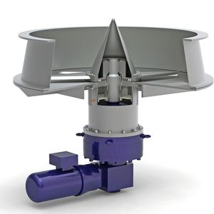 Rundsilos können mit einem rotierenden Ausräumer ausgestattet werden, der auch nachgerüstet werden kann.