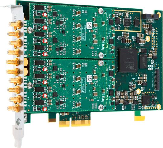 Die neue Basis-Karte M2p basiert auf einer PCIe-Plattform und wird für alle Spectrum-Produkte als Grundlage dienen. Ihre Länge beträgt 167 mm und damit PCIe halber Größe. Die neue Basis-Karte M2p basiert auf einer PCIe-Plattform und wird für alle Spectrum-Produkte als Grundlage dienen. Ihre Länge beträgt 167 mm und damit PCIe halber Größe.