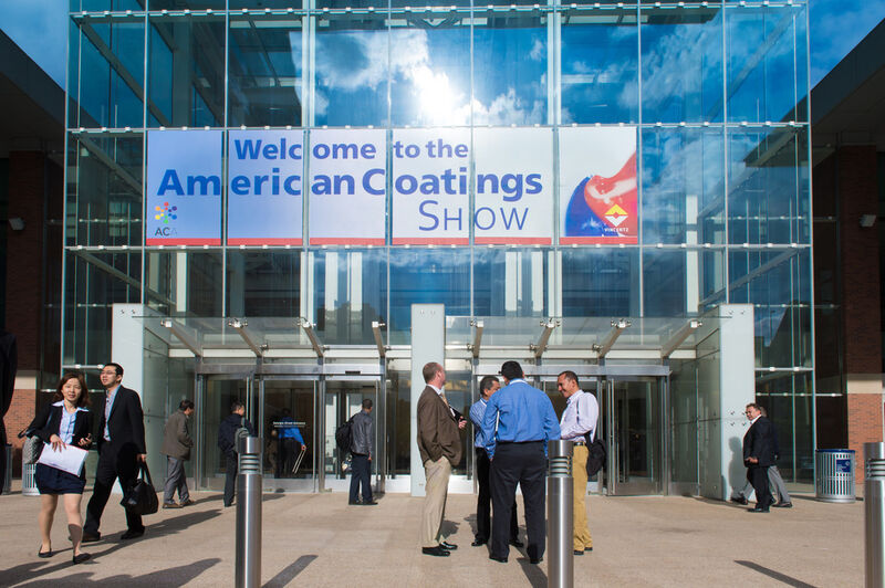 Exhibitors from 19 countries (2010: 17) displayed a comprehensive range of products on more than 91,000 net square feet of exhibit space (2010: 68,100 square feet) of all aspects of paint and coating formulation during the Show, which was held May 8–10, 2012 at the Indiana Convention Center in Indianapolis, Indiana. Companies from abroad accounted for 35% of the exhibitors. (Picture:  NuernbergMesse/ACS)