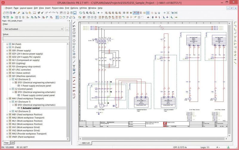 2006: In Eplan Electric P8 – einem System der Eplan Plattform – wird das Elektro-Engineering mit Stromlaufplänen professionell geplant. (Eplan Software & Service)