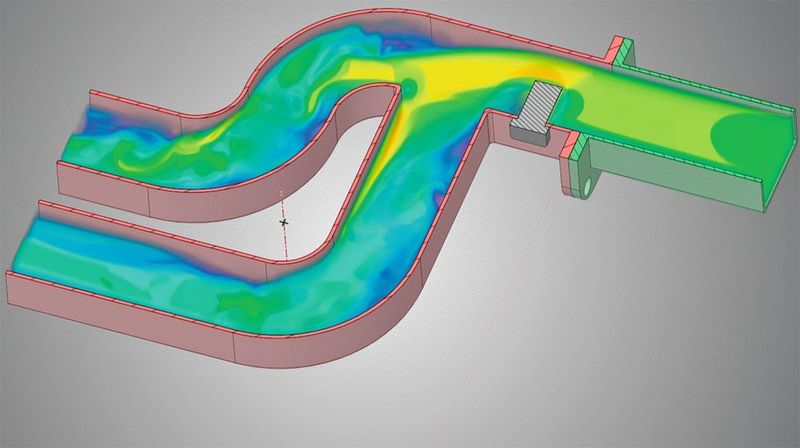 Komplexe strömungsmechanische Vorgänge lassen sich mit der Simulation Discovery Live von Ansys innerhalb kürzester Zeit simulieren und analysieren.  (Ansys Inc.)