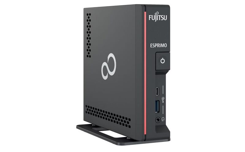 Mit einem Gehäusevolumen von 0,86 Litern ist der  Fujitsu Esprimo G5011 sehr kompakt. Er ist daher mit den T-Varianten von Core i5 und i7 bestückt, die Intel mit 35 Watt TDP spezifiziert. (Fujitsu)