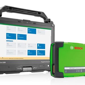 Die modulare Software Esitronic unterstützt Werkstätten bei Diagnose-, Wartungs- und Reparaturarbeiten an Nutzfahrzeugen und Off-Highway-Fahrzeugen.(Bild:  Bosch)
