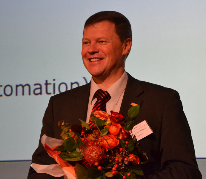 Freude über die  Auszeichnung bei Martin Schwibach, BASF. (Bild: PROCESS)