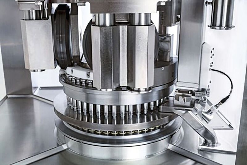 Der Pressraum der F20i mit Pmax-Rotortechnologie. (Bild: Fette Compacting)