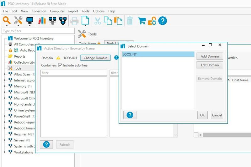 PDQ Inventory kann auch an Active Directory angebunden werden. (Joos / PDQ)