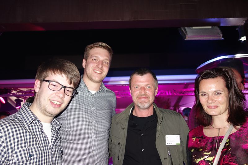 Dominik Bücker und Marcel Alstädt, IOK InterNetworking Services, sowie Stefan Marx und Sabine Hammer, ALSO (Bild: IT-BUSINESS)
