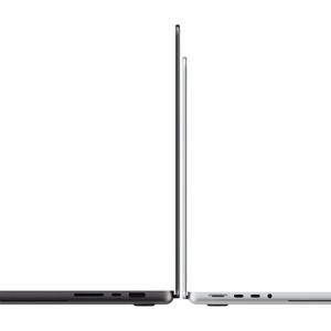 Das Macbook Pro mit PROLED XDR ist in der 14-Zoll-Variante 1,38 kg leicht. Das 16 Zoll große Notebook wiegt gerade mal 1,82 kg.(Bild:  Apple)