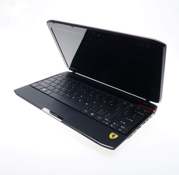 Das Ferrari-Netbook ist nicht nur schick, sondern hat laut Hersteller auch eine reaktionsschnelle Tastatur. (Archiv: Vogel Business Media)