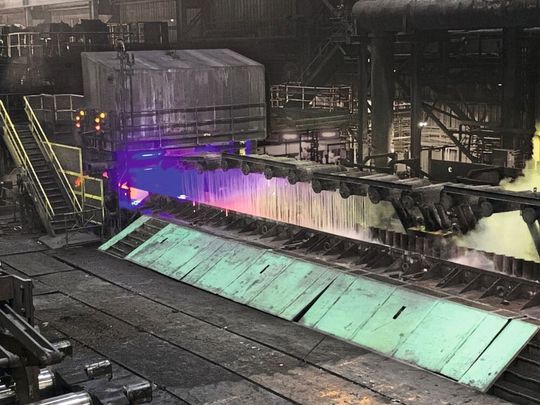 Das 2D-Oberflächen-Inspektionssystem Sucron in der Warmwalzstraße von SDI Butler Division.(Bild:  SDI Butler, Indiana)