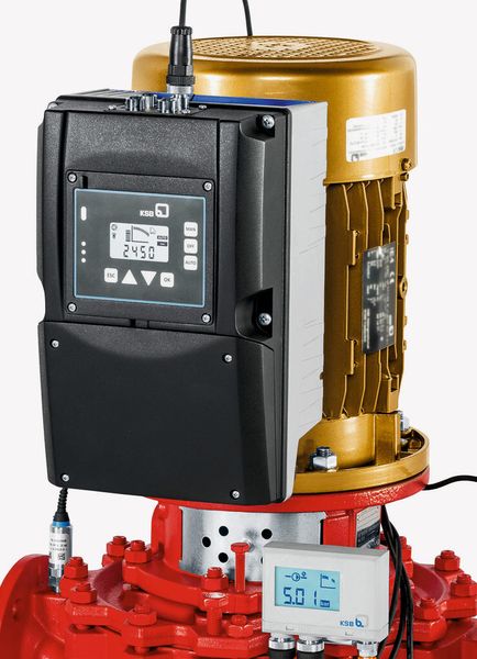 Bild 4: In Kombination mit einer Pumpe der Baureihe Etaline bietet KSB die Pumpe mit einem IE4-Motor bis 18,5 kW ohne Aufpreis an. Anlagenbetreiber profitieren damit von einer kurzen Amortisationszeit. (Bild: KSB)