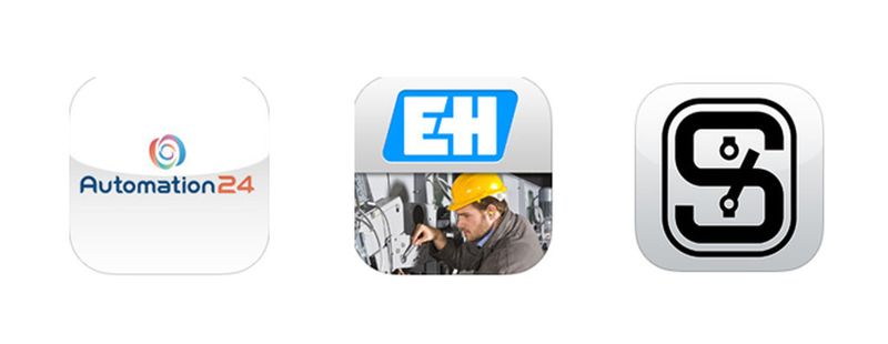 Die 3 Finalisten der Kategorie Katalog-Apps: v.l. Automation24, Endress+Hauser Operations und Schmersal Application Finder. (Vogel Business Media)