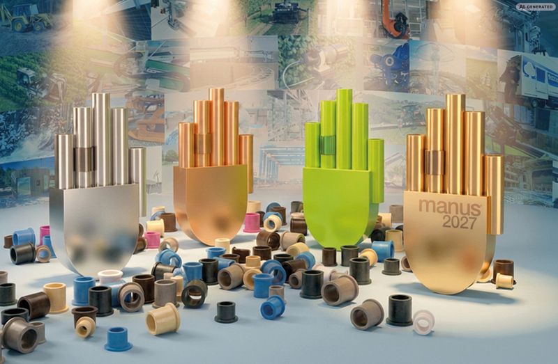 Call for Innovative Ideas: The 2027 Manus Award will once again recognize unique projects featuring lubrication-free polymer plain bearings.(Source:  Igus SE & Co. KG)
