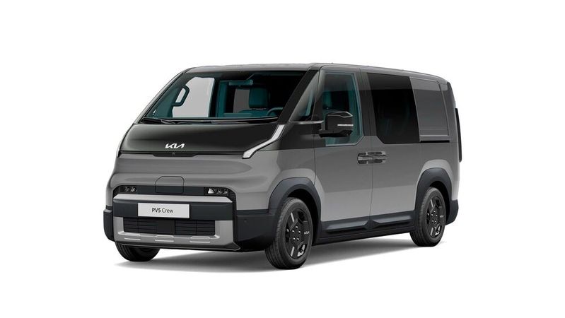 Kia bietet den PV5 nun als Crew-Van-Modell an.(Bild:  Kia)