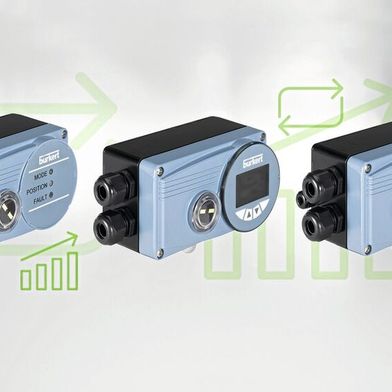 Die elektropneumatische Stellungs- und Prozessregler-Reihe für Ventile Sidecontrol von Bürkert macht dank IO-Link Anlagen fit für die Industrie 4.0.  (Bild: Bürkert Fluid Control Systems)
