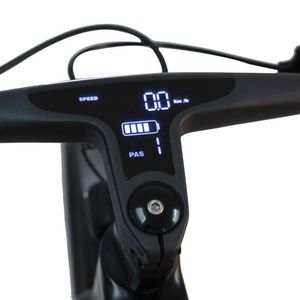 Elegant gelöst ist die Integration der Displayanzeige in die Lenker-Vorbau-Einheit.(Bild:  IO Mobility)