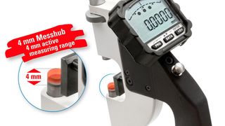 Das Digitalpassameter zur Überprüfung der Fertigungstoleranzen hochpräziser rotationssymmetrischer und prismatischer Bauteile zeichnet sich durch einen besonders hohen Messhub von 4 mm und präzisen Wiederholgenauigkeiten aus (Bild: Feinmess Suhl)