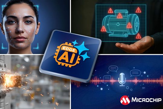 Serienreife Edge-KI-Komplettlösungen machen MCUs und MPUs von Microchip zu Treibern für intelligente Echtzeit-Entscheidungen.(Bild:  Microchip)