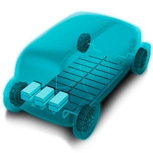 Mit der im Unterboden integrierten 20-kWh-Batterie soll der Sin mit einer Ladung rund 160 Kilometer weit fahren können. Das E-Auto ist zudem für ein Batterietausch-System ausgelegt: 14 kWh sind fest installiert, 6 kWh austauschbar.(Bild:  Biomega)