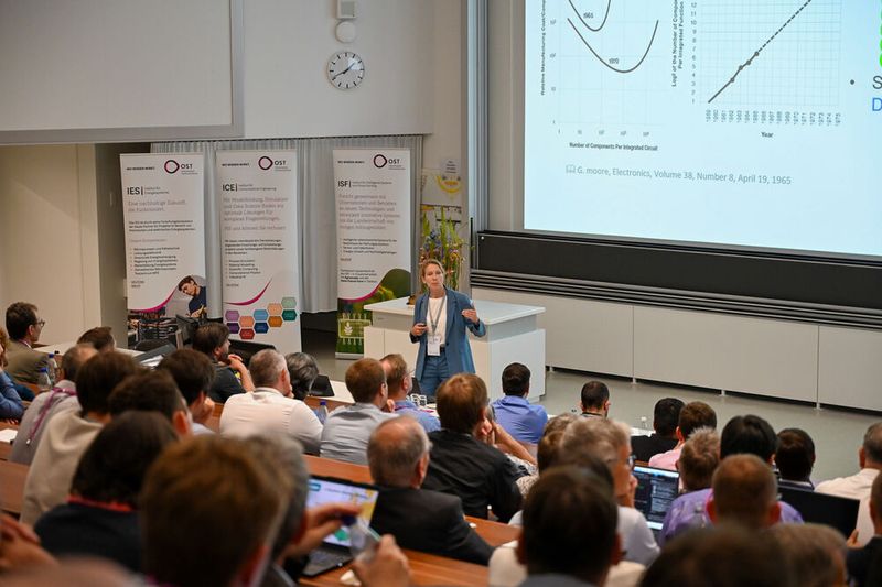 Am Technologietag 2026 der OST – Ostschweizer Fachhochschule in Buchs standen Kooperationen zwischen Industrie und Forschung im Zentrum.  (Bild: OST)