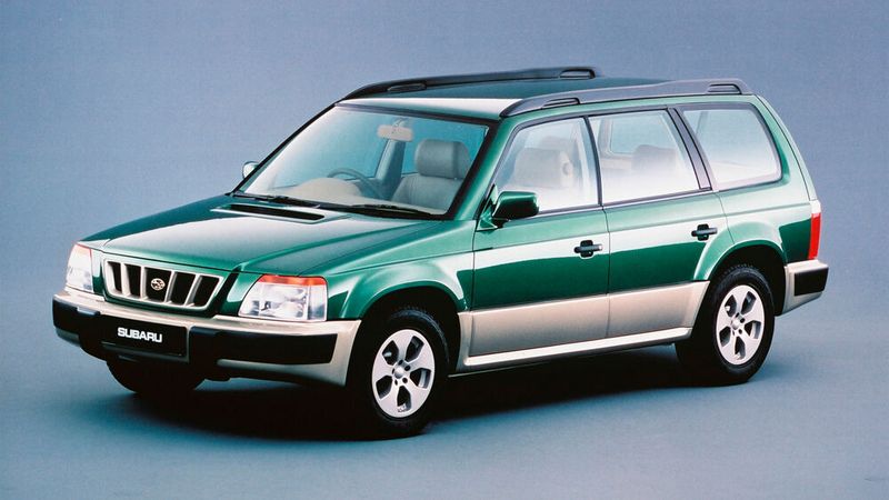 Große Dinge kündigten sich auf der IAA 1995 an. Mit dem Streega zeigte Subaru ein aus heutiger Sicht eher unauffälliges Fahrzeug, hinter dem sich fast schon die Serienversion des Subaru Foresters verbarg. (Bild: Subaru)