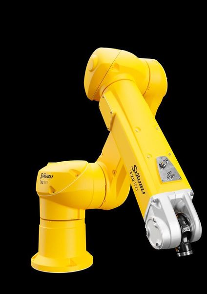 Die Ausführung mit Langarm, die unter der Bezeichnung TX2-160L erhältlich ist, ermöglichen eine Reichweite von 2.010 mm, während die Standardversion 1.710 mm weit greifen kann. (Stäubli)