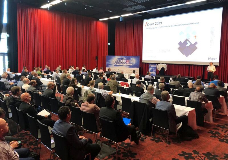 Prof. Dr. Bräutigam entführte die Teilnehmer der CLOUD 2019 Technology & Services Conference in Bonn in seiner Keynote in die juristischen Untiefen der DSGVO im Cloud-Kontext. (Vogel IT-Medien)