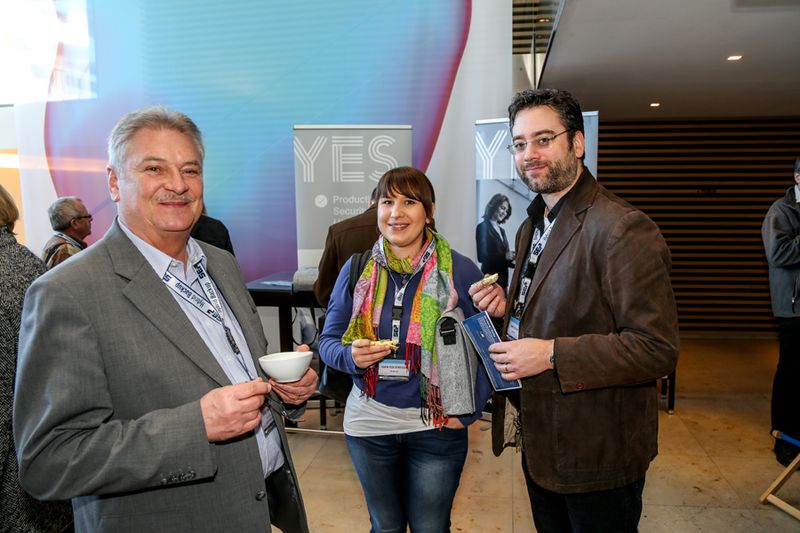 Rudolf Wanner, sayTEC, Karin Poschenrieder und Hannes Wilhelm, WorNet (Bild: SEP AG)