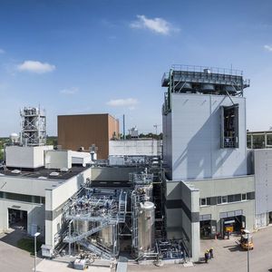 Das Carbon Cycle Lab umfasst auch Technologien der früheren Bioliq-Anlage zur Verarbeitung biogener Reststoffe und nachwachsender Rohstoffe. (Bild:  Markus Breig, KIT)