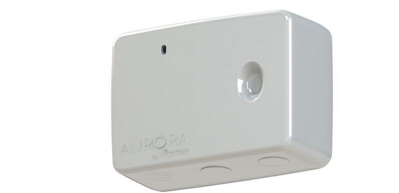 Vicotee Aurora, ein Smart-Sensor zur Überwachung von Temperatur, Lautstärke und Luftqualität (Arrow)