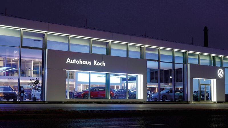 Das neue VW-Autohaus in Schwäbisch Hall.(Bild:  Koch)