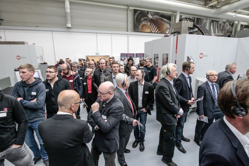 Mehr als 2700 Besucher empfing die Hermle Maschinenfabrik zu ihrer Hausausstellung in Gosheim vom 26. bis 29. April 2017.  (Hermle)