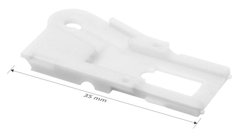 Keramische Trägerplatte mit eingezeichnetem Maßstab. (Bild: Bosch Advanced Ceramics)