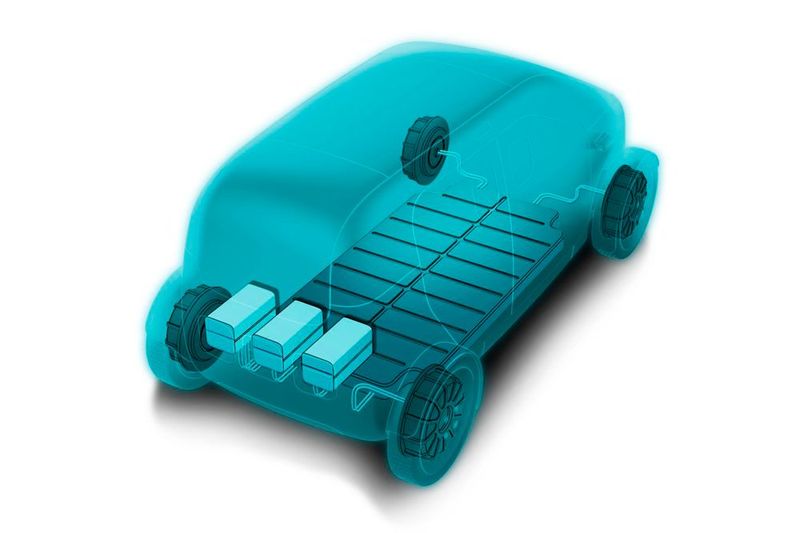 Mit der im Unterboden integrierten 20-kWh-Batterie soll der Sin mit einer Ladung rund 160 Kilometer weit fahren können. Das E-Auto ist zudem für ein Batterietausch-System ausgelegt: 14 kWh sind fest installiert, 6 kWh austauschbar. (Bild: Biomega)