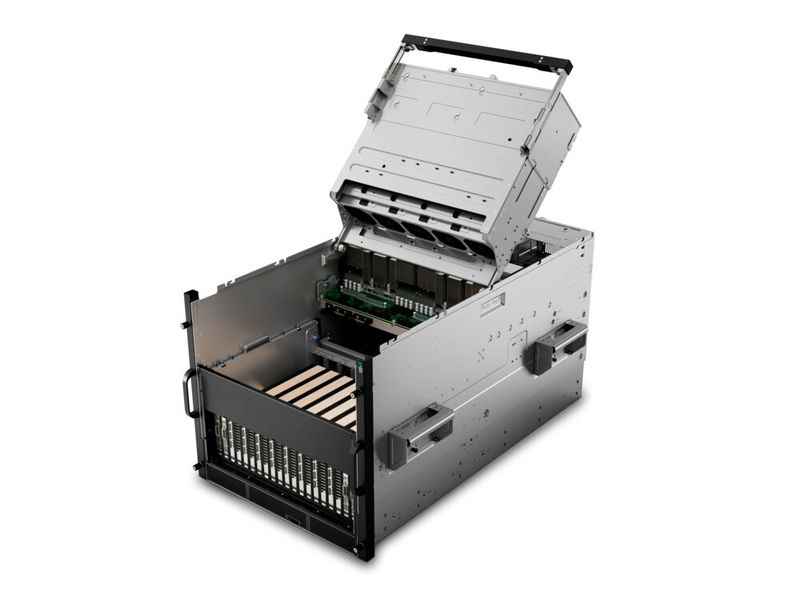 Die GPUs sind beim Proliant DL585a leicht von oben zugänglich. (Bild: HPE)