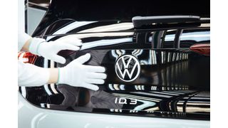 Logo des VW ID 3. (Bild: Volkswagen)