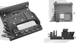 Referenzteile auszudrucken mit bestimmten Parametern um herauszufinden, wie gut der eigene 3D-Drucker arbeitet ist gängig. Doch eine klar definiertes Bewertungssystem hat es bisher nicht gegeben. Diesen Mangel haben Forscher am Fraunhofer-IPA nun beseitigt, heißt es. (Bild: Fraunhofer-IPA)