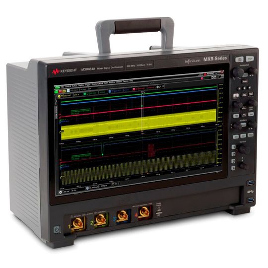 Mit der Infiniium-MXR-Serie bietet Keysight ein Oszilloskop mit bis zu acht analogen Eingängen und acht integrierten Messgeräten. Mit der Infiniium-MXR-Serie bietet Keysight ein Oszilloskop mit bis zu acht analogen Eingängen und acht integrierten Messgeräten.