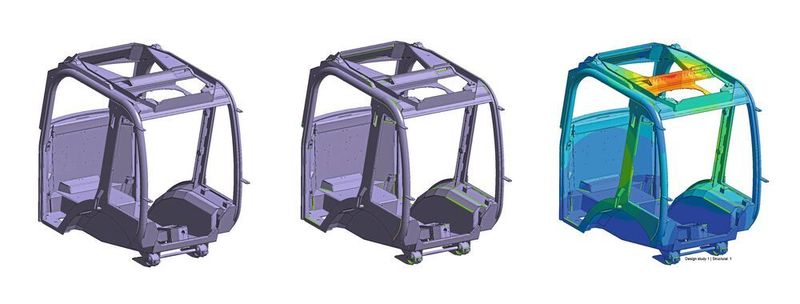 Entwicklungsingenieure oder CAE-Experten können mit Simsolid im Handumdrehen verschiedene Varianten vergleichen, frühzeitig Verbesserungen an der Struktur vornehmen und so schnell zu performanten und erfolgversprechenden Entwürfen gelangen, deren Machbarkeit abgesichert ist.  (Inneo)