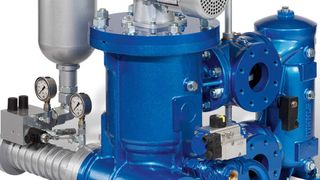 COM plus Brennstofffilter von MAHLE Industriefiltration mit autarkem Hydrauliksystem von Bott. (Bild: Mahle)