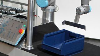 Mögliches Sicherheitskonzept für mobile Manipulation: Nur an bestimmten Arbeitsbereichen darf sich der Manipulator bewegen. (Fraunhofer IPA)