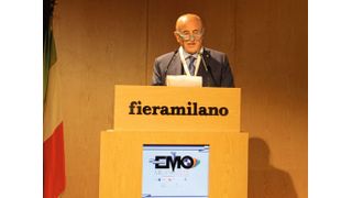 Alfredo Mariotti, general manager of the Italian machine tool association Ucium, is optimistic about the number of exhibitor applications for EMO Milano 2021. (Schulz)