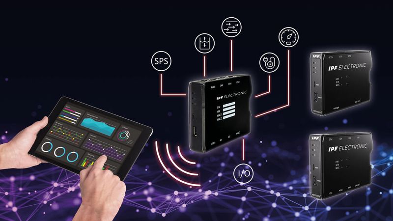 IPF zeigt unter anderem sein IIoT-Gateway BY000002. Es ermöglicht mit wenig Aufwand die Implementierung eines Systems für das Energiemonitoring und/oder von Lösungen zur Erfassung von wertvollen Produktions- sowie Prozessdaten. Ergänzend dazu bietet das Unternehmen ein Energiemessmodul (AB000008) und ein Erweiterungsmodul (AB000009) an. SPS 2024: Halle 7A, Stand 131. (Bild: IPF)