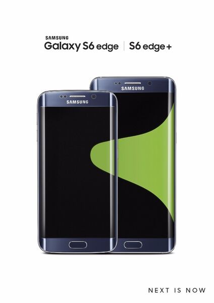 Hier der Größenvergleich der Modelle Galaxy S6 edge und Galaxy S6 edge+. (Bild: Samsung)