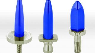 Positionier- und Zentrierstifte aus der blauen Hochleistungskeramik Cerazur. Im Vergleich zu Hartmetallstiften erreichen sie extrem längere Standzeiten. (Archiv: Vogel Business Media)