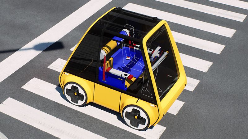 Er entwickelte einen elektrisch angetriebenen Kleinstwagen ... (Bild: Ryan Schlotthauer)