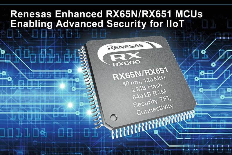 Bild 2: Controller wie die RX65xx-Familie von Renesas verfügen über spezielle, in die Hardware implementierte Security-Funktionen, mit denen sich Angriffe auf IoT-Applikationen verhindern lassen. (Bild: Renesas)