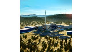 Beispiel einer grünen Ammoniakanlage (Bild: Thyssenkrupp Uhde)