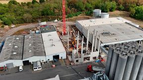 Ein Blick aus der Vogelperspektive auf die Baustelle. (Bild: Renolit)