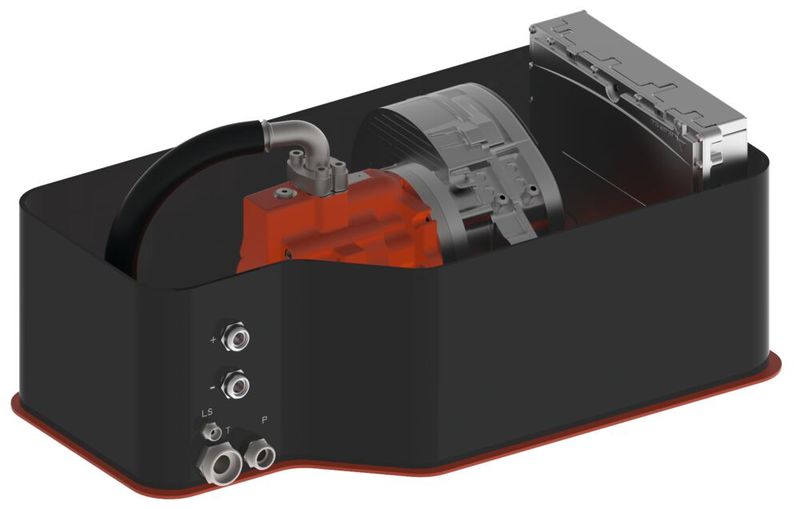 Das Smart Power Pack L ist für Leistungen bis über 30 kW (Hochvolt 400 bis 800 VDC) ausgelegt. (Bild: Bucher Hydraulics)
